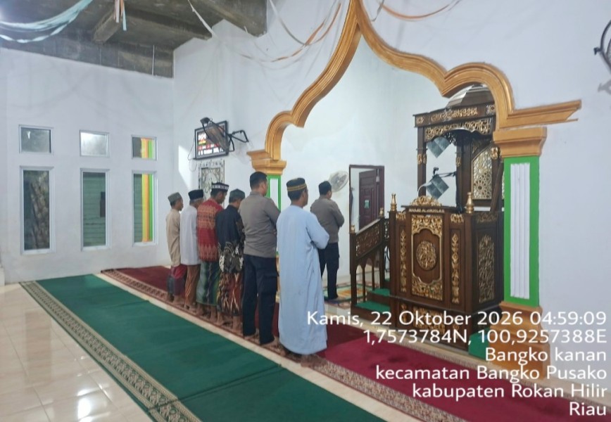 Polsek Bangko Pusako Gelar Subuh Keliling, Dengarkan Suara Warga