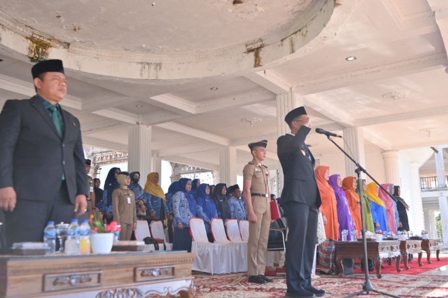 Wabup Rohil Jhony Charles Jadi Inspektur Upacara Pada Peringatan Otonomi Daerah Ke-29
