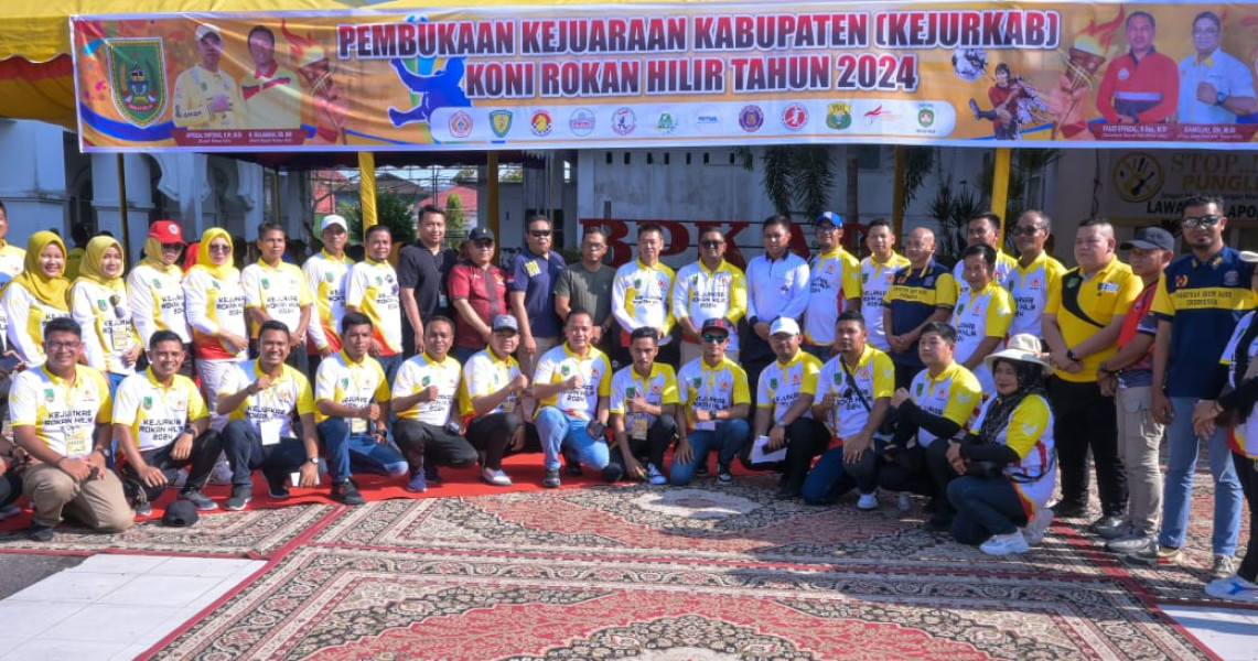 12 Cabang Olahraga Ikuti Kejurkab KONI Rohil 2024