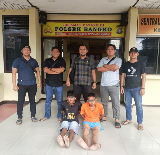 Kembali Berulah Curi HP Warga, 2 Residivis Spesialis Curat Diringkus Polsek Bangko